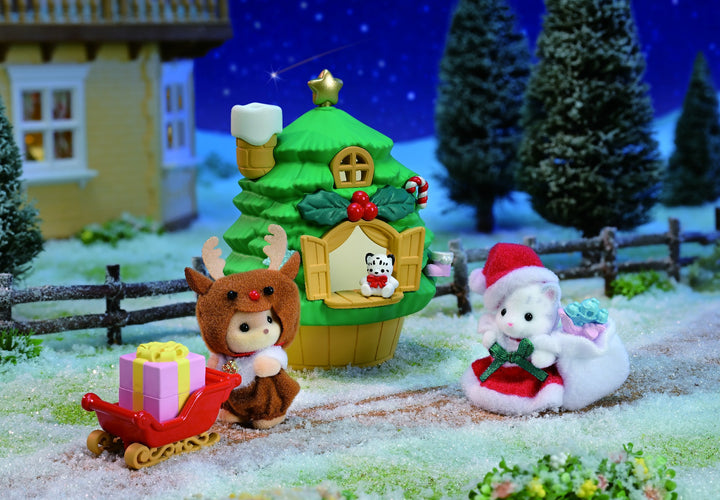 SYLVANIAN FAMILIES - BABY  SANTA'S  CHRISTMAS TREE HOUSE