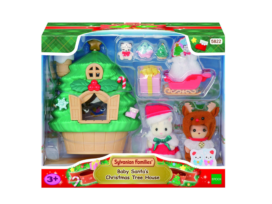 SYLVANIAN FAMILIES - BABY  SANTA'S  CHRISTMAS TREE HOUSE