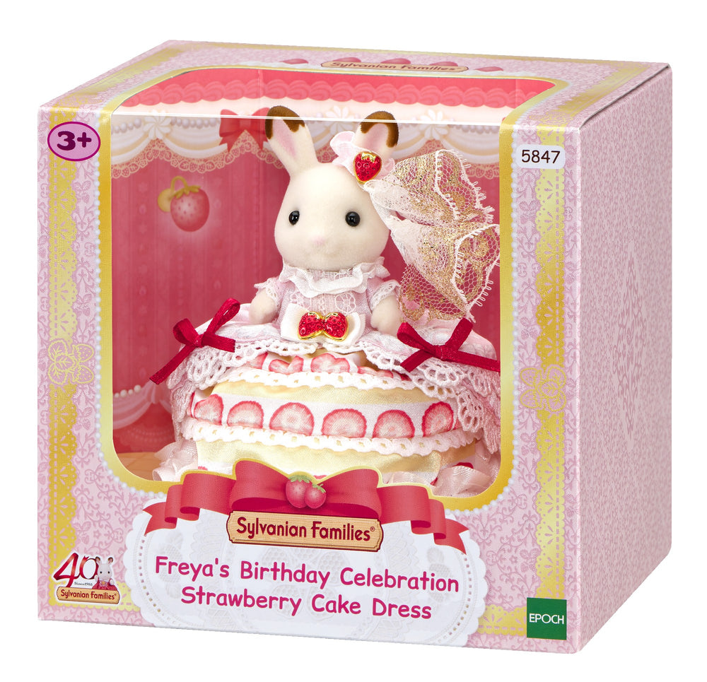 SYLVANIAN FAMILIES - FREYA'S BIRTHDAY: STRAWBERRY CAKE DRESS