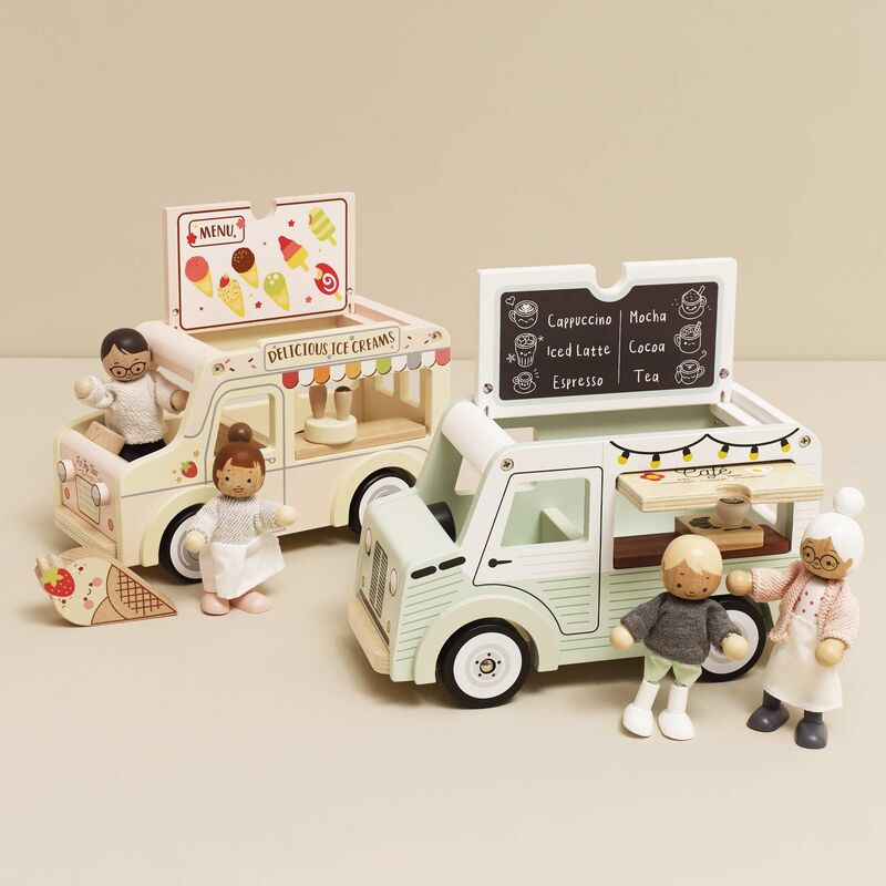 LE TOY VAN - WOODEN MOBILE COFFEE VAN