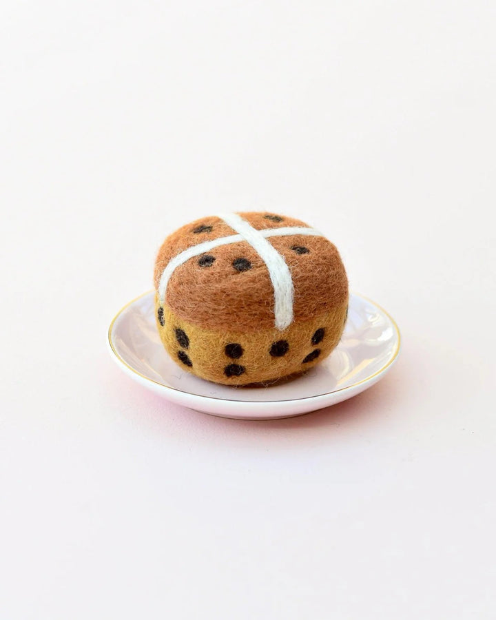 TARA TREASURES - FELT  EASTER: HOT CROSS BUN 