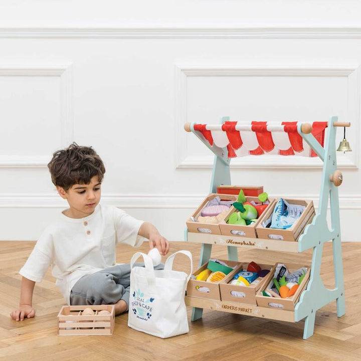 LE TOY VAN - HONEYBAKE: WOODEN MARKET STALL 