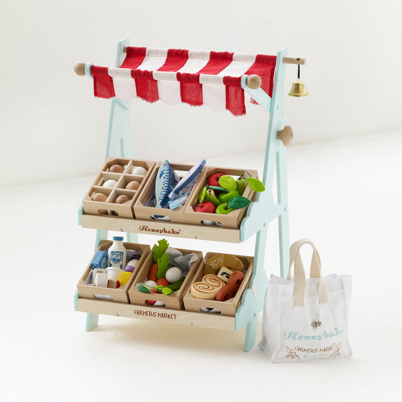 LE TOY VAN - HONEYBAKE: WOODEN MARKET STALL 