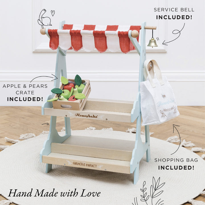 LE TOY VAN - HONEYBAKE: WOODEN MARKET STALL 