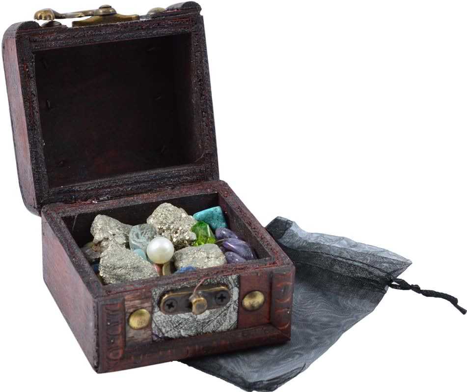 ROCKS AND MINERALS - PIRATES TREASURE CHEST