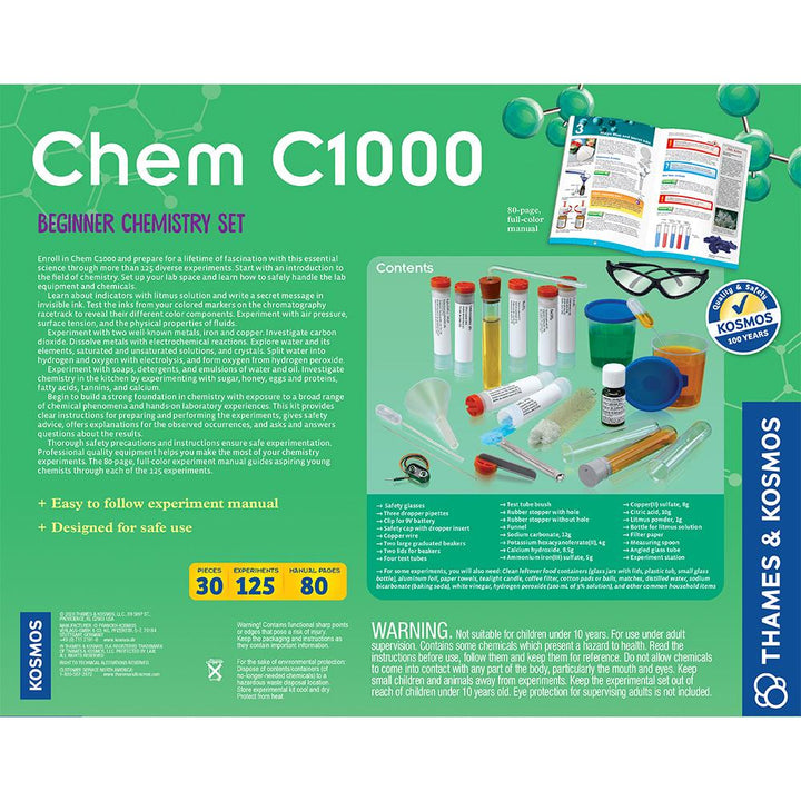 THAMES & KOSMOS - CHEMISTRY C1000: 125 EXPERIMENTS