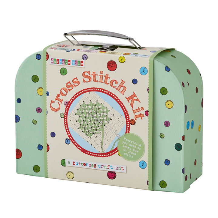 BUTTONBAG - CROSS STITCH SUITCASE KIT
