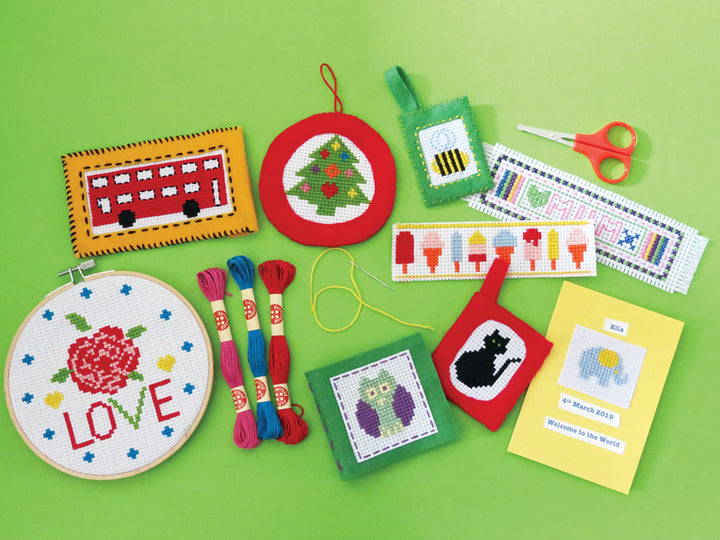 BUTTONBAG - CROSS STITCH SUITCASE KIT