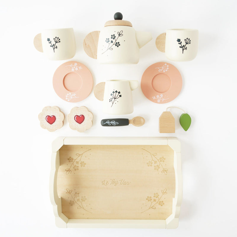 LE TOY VAN - HONEYBAKE: WOODEN TEASET & TRAY