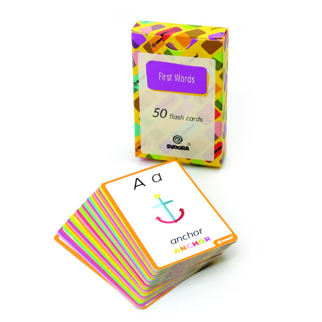 SVOORA - WOODEN ALPHABET PUZZLE WITH FLASH CARDS 