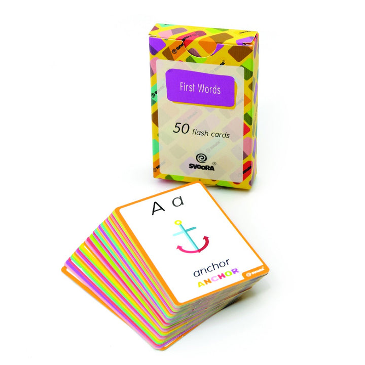 SVOORA - WOODEN ALPHABET PUZZLE WITH FLASH CARDS 