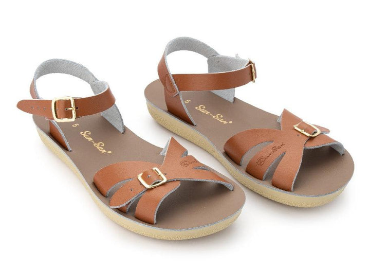 SALTWATER - ADULT BOARDWALK SANDAL: TAN [sz:ADULT 5]