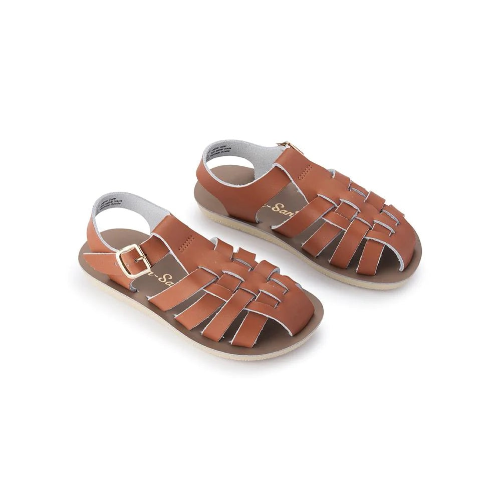SALTWATER - KIDS SUNSAN SAILOR SANDAL: TAN [sz:INFANT 5]