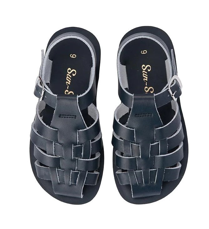 SALTWATER - KIDS SUNSAN SAILOR SANDAL: NAVY [sz:INFANT 5]