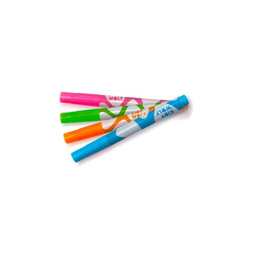 KIDYWOLF - KIDYDRAW: MARKERS: PINK, ORANGE, GREEN, BLUE 