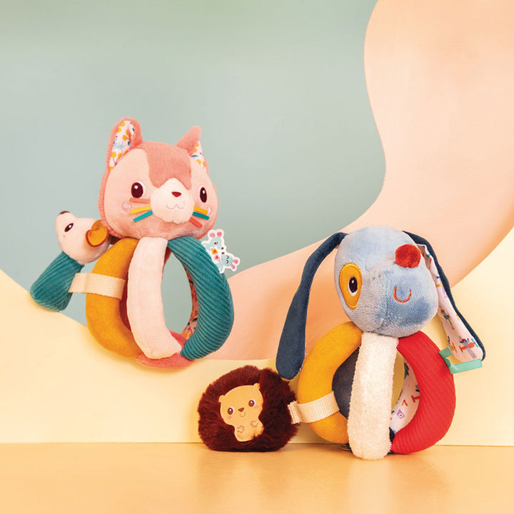 LILLIPUTIENS - JULES DOG RATTLE WITH HANDLES 