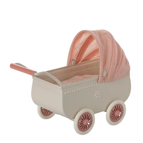 MAILEG - HOME & ACC: PRAM FOR MOUSE CORAL 