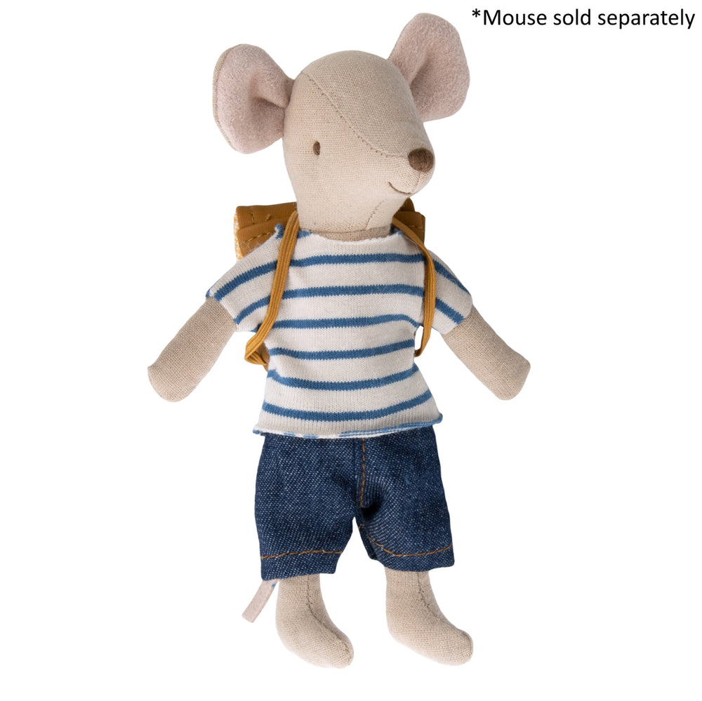 MAILEG - CLOTHING: BIG BROTHER MOUSE OUTFIT AND BAG 