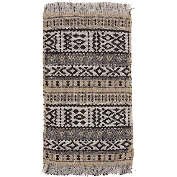 MAILEG - HOME & ACC: MINIATURE RUG BLACK