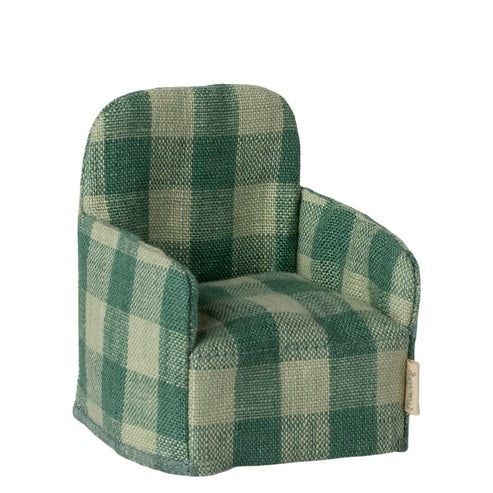 MAILEG - FURNITURE: GREEN CHAIR FOR MOUSE 