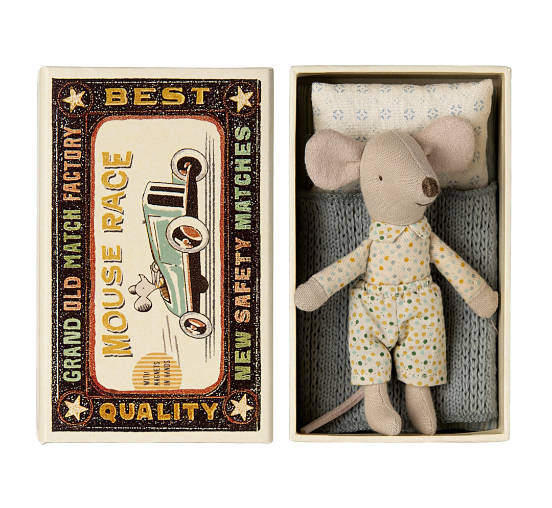 MAILEG - MOUSE: LITTLE BROTHER IN A MATCHBOX 