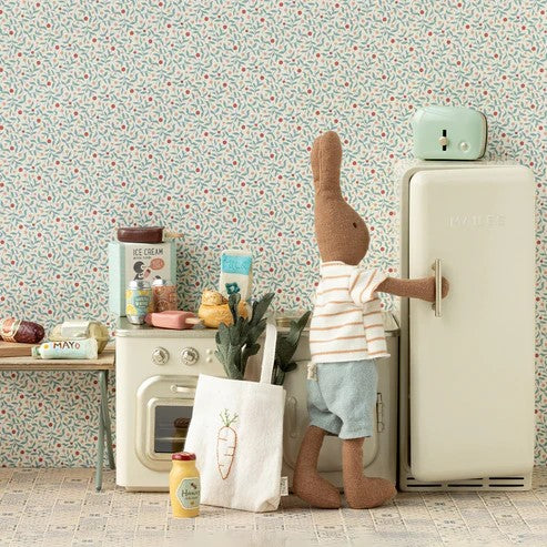 MAILEG - FURNITURE: MINIATURE FRIDGE OFF WHITE 