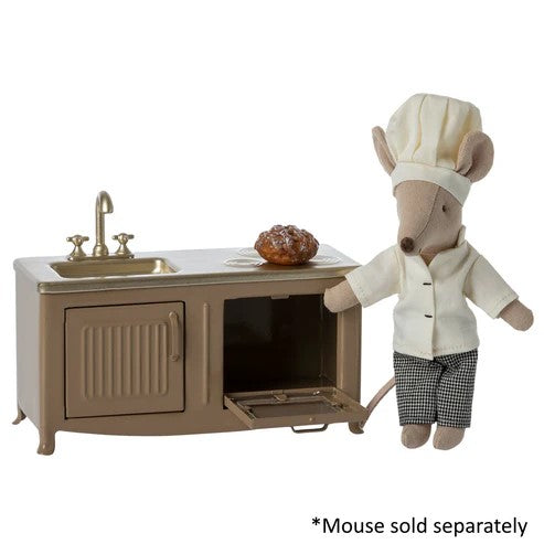 MAILEG - KITCHEN: FOR MOUSE HOUSE LIGHT BROWN 