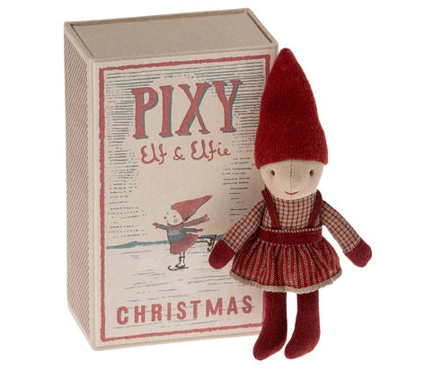 MAILEG - CHRISTMAS: PIXIE ELFIE IN A MATCHBOX 
