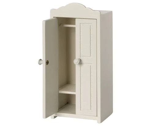 MAILEG - FURNITURE: MINIATURE CLOSET FOR MOUSE WHITE 
