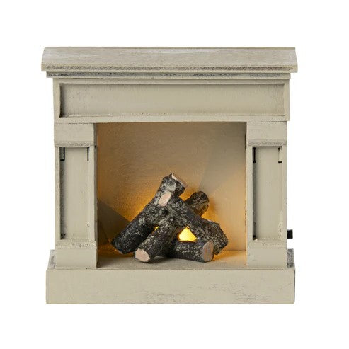 MAILEG - HOME & ACC: MINIATURE FIRE PLACE OFF WHITE 