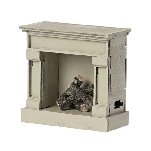 MAILEG - HOME & ACC: MINIATURE FIRE PLACE OFF WHITE 