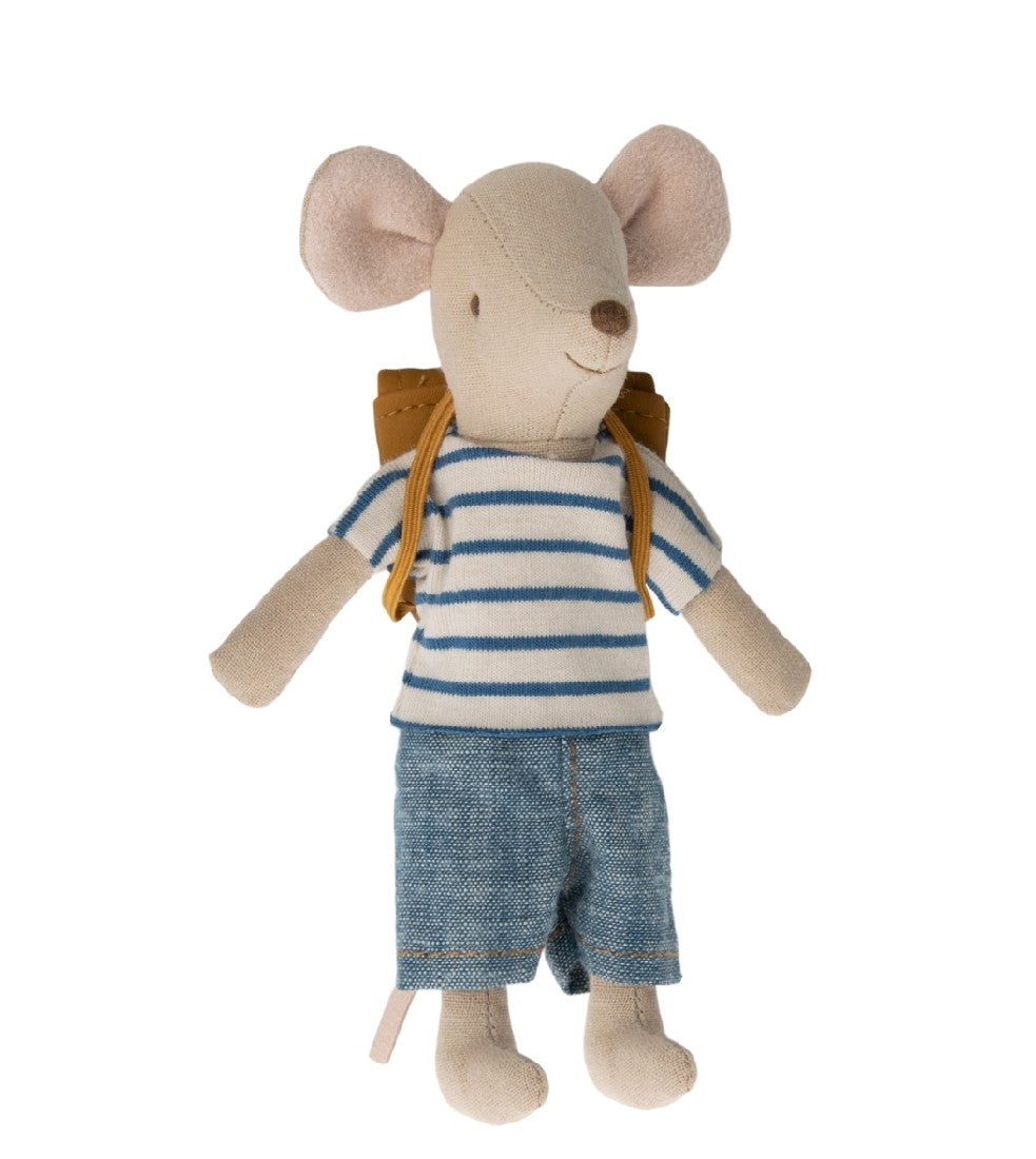 MAILEG - TRICYCLE MOUSE BIG BROTHER WITH BAG