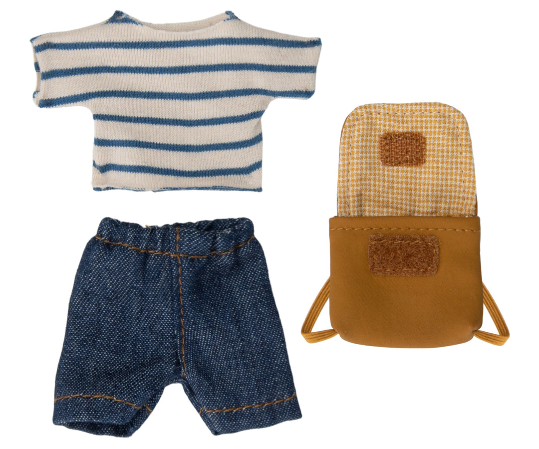 MAILEG - CLOTHING: BIG BROTHER MOUSE OUTFIT AND BAG 