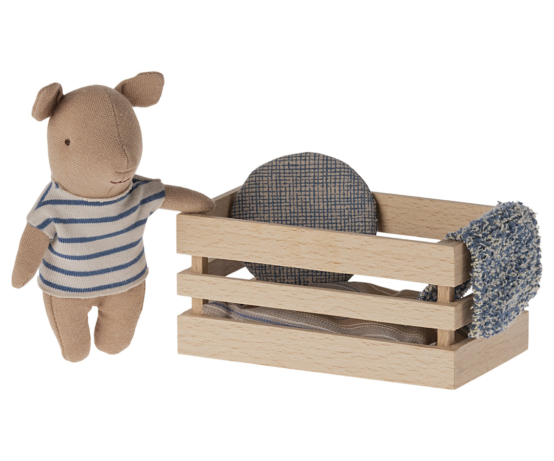MAILEG - PIG BABY BOY IN A BOX 