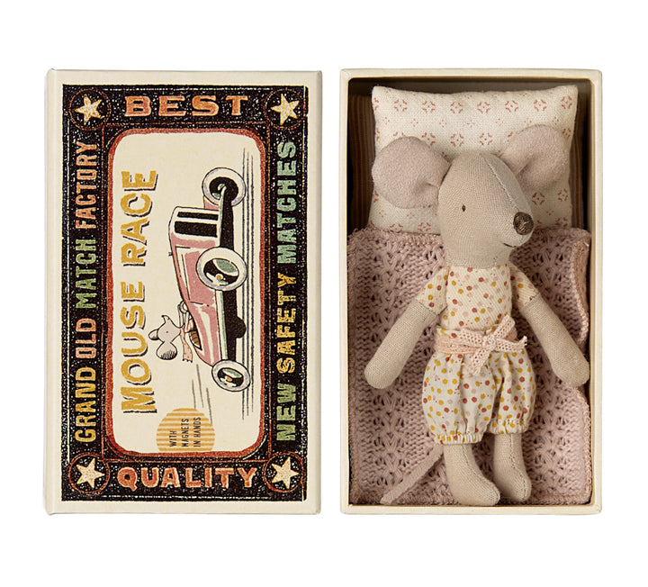 MAILEG - MOUSE: LITTLE SISTER IN MATCHBOX 