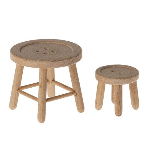 MAILEG - FURNITURE: MOUSE TABLE AND STOOL 