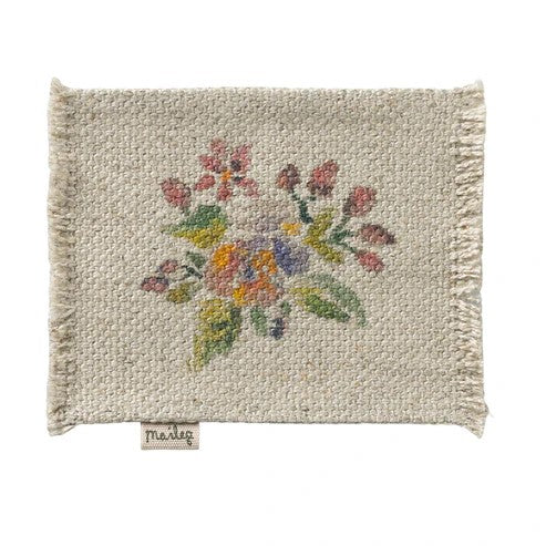 MAILEG - HOME & ACC: MINIATURE FLOWERED RUG [sz:LGE]