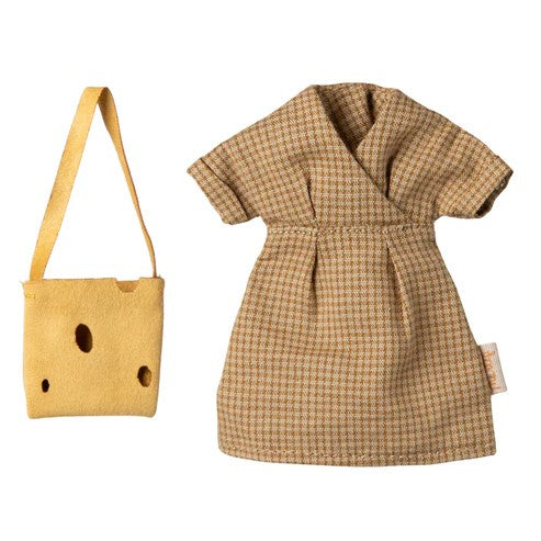 MAILEG - CLOTHING: MUM MOUSE DRESS AND BAG 