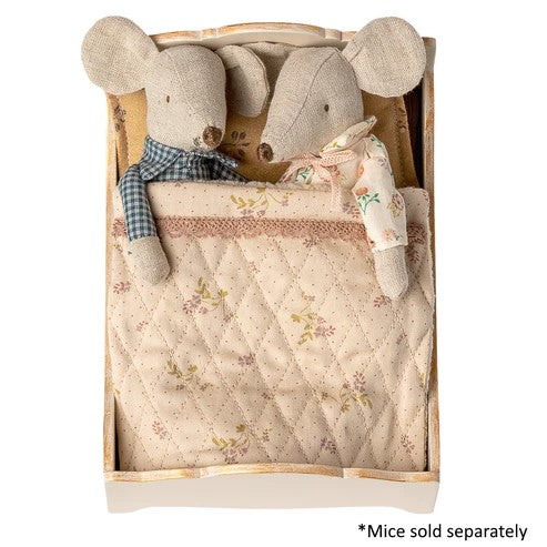 MAILEG - FUNITURE: VINTAGE DOUBLE BED FOR MOUSE