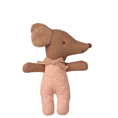 MAILEG - MOUSE: BABY SLEEPY WAKEY ROSE IN A BOX 