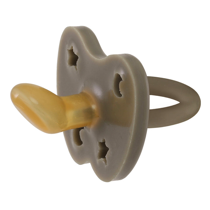 HEVEA - PACIFIER ORTHODONTIC: SHIITAKE GREY [sz:0-3 MTHS]