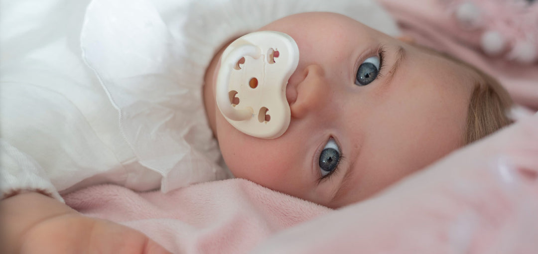 HEVEA - COLOUR PACIFIER ORTHODONTIC 2 PK: POWDER PINK MILKY WHITE 