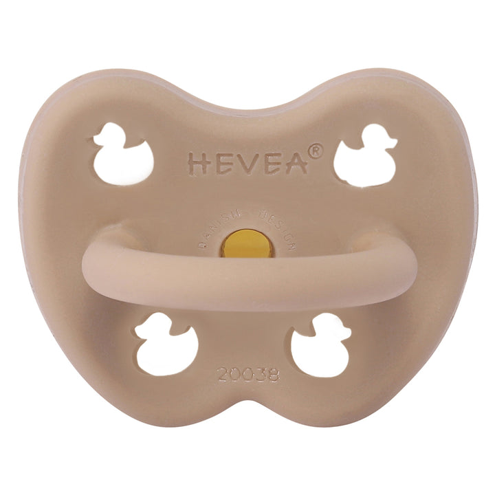 HEVEA - COLOUR PACIFIER ORTHODONTIC: BEIGE [sz:3-6 MTHS]