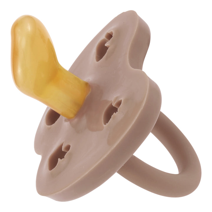 HEVEA - COLOUR PACIFIER ORTHODONTIC: BEIGE [sz:3-6 MTHS]