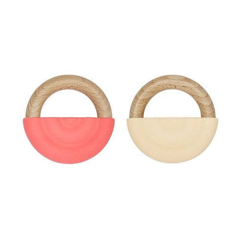OYOY - RAINBOW TEETHER 2 PACK: RED VANILLA