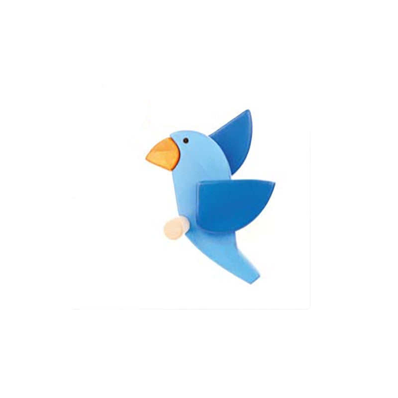BAJO - WOODEN BLUEBIRD COAT PEG 