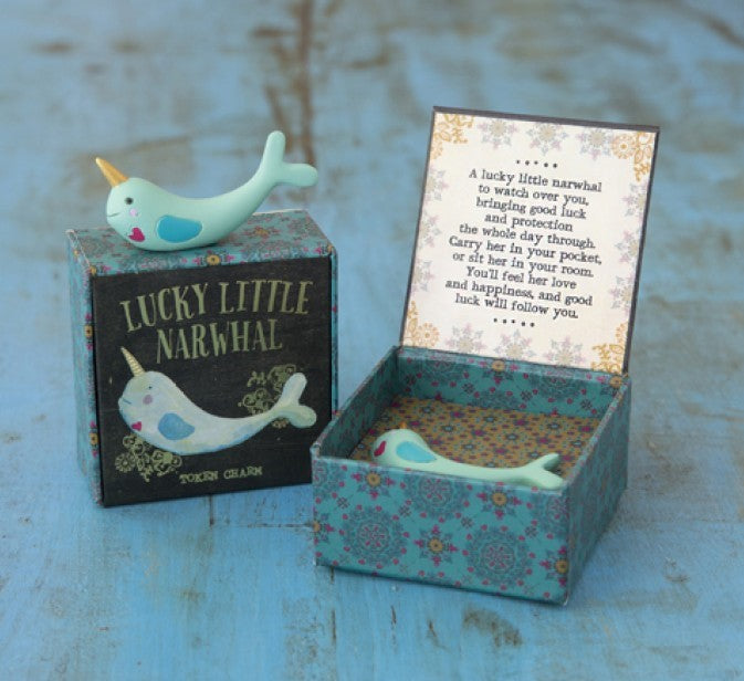 CARE & SHARE - TOKEN LUCKY CHARM BOX: NARWHAL