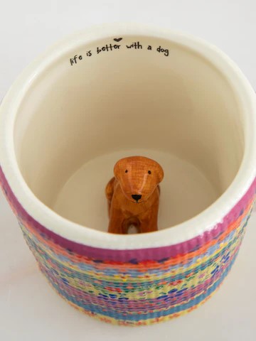 NATURAL LIFE - MUG: PEEKABOO DOG