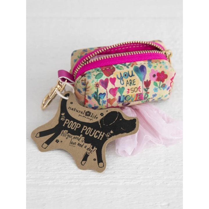 NATURAL LIFE - DOGGIE POOP BAG POUCH: YOU ARE SO LOVED