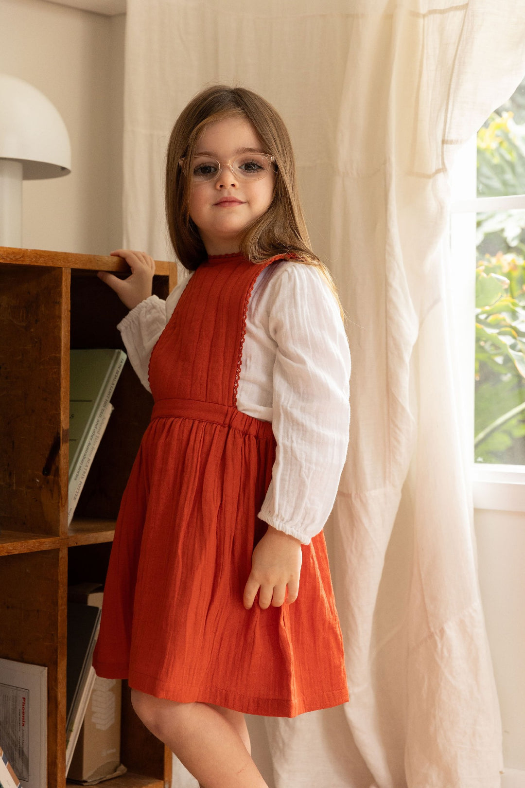 ALEX AND ANT - MICHELLE DRESS: FLAME RED [sz:1 YR] 